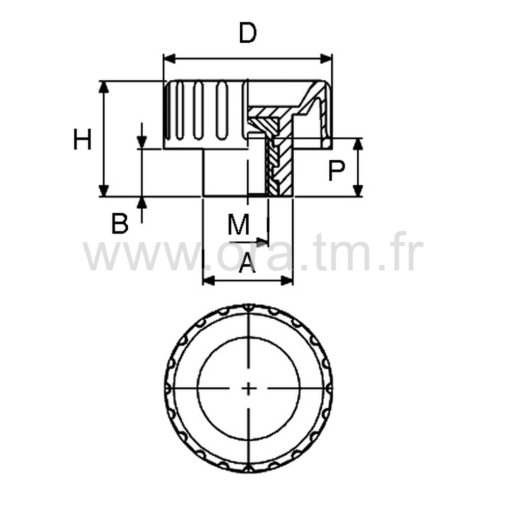 BSCB - BOUTON DE SERRAGE - PRISE CYLINDRIQUE