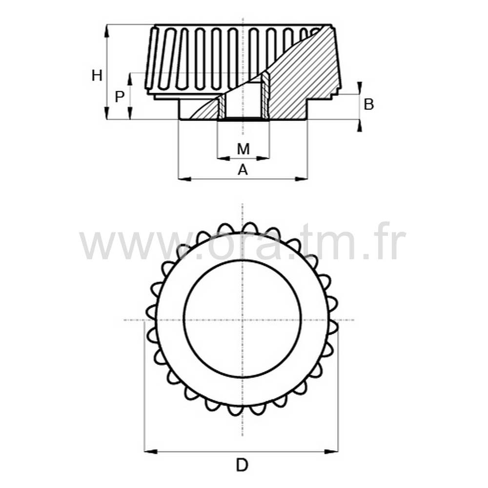 BSIB - BOUTON DE SERRAGE - PRISE CYLINDRIQUE