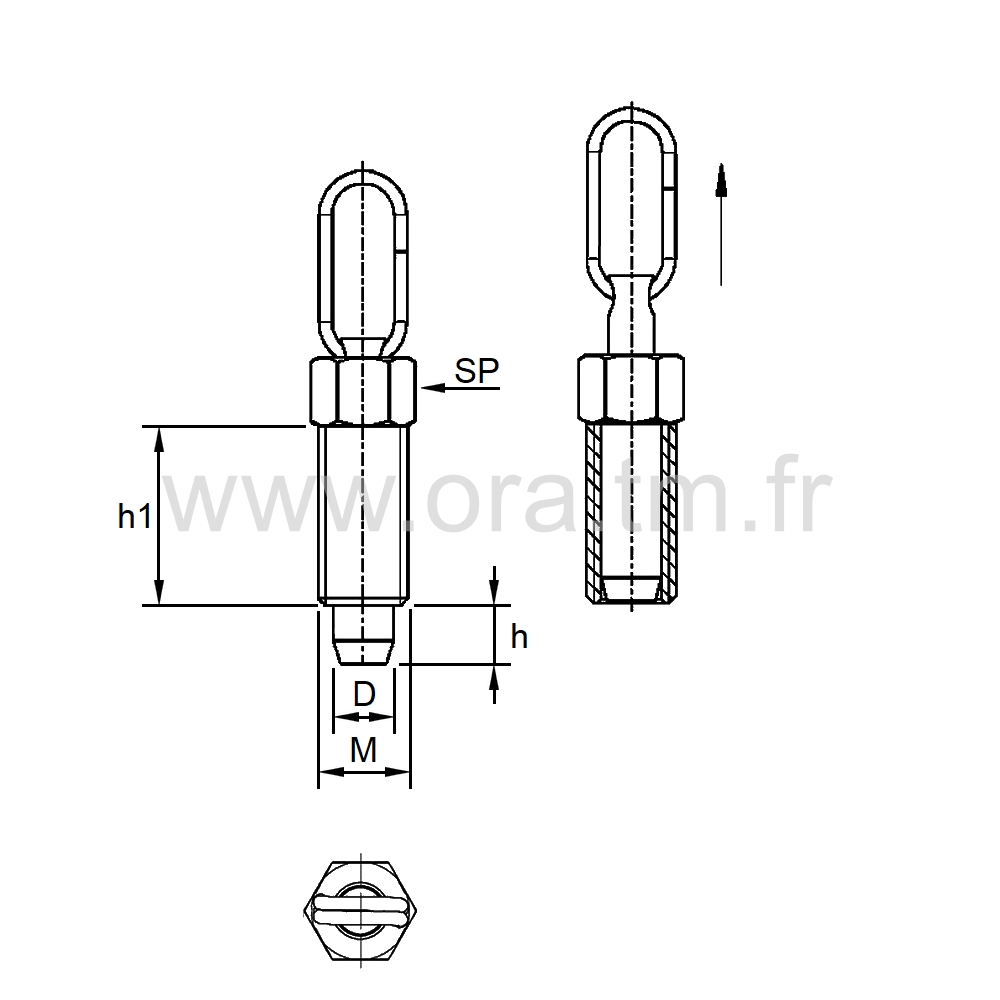 DXB -  - GOUPILLE ESCAMOTABLE