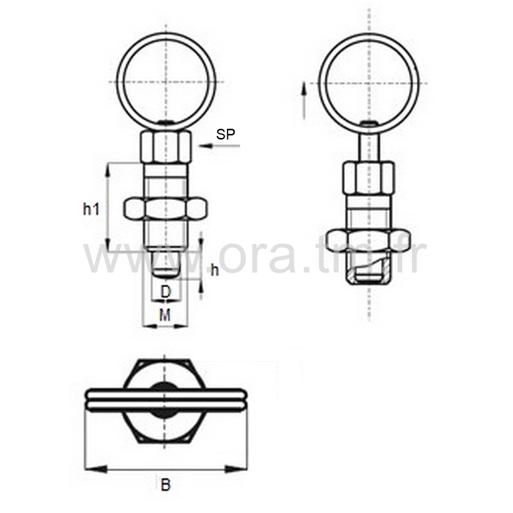 DXB -  - GOUPILLE ESCAMOTABLE