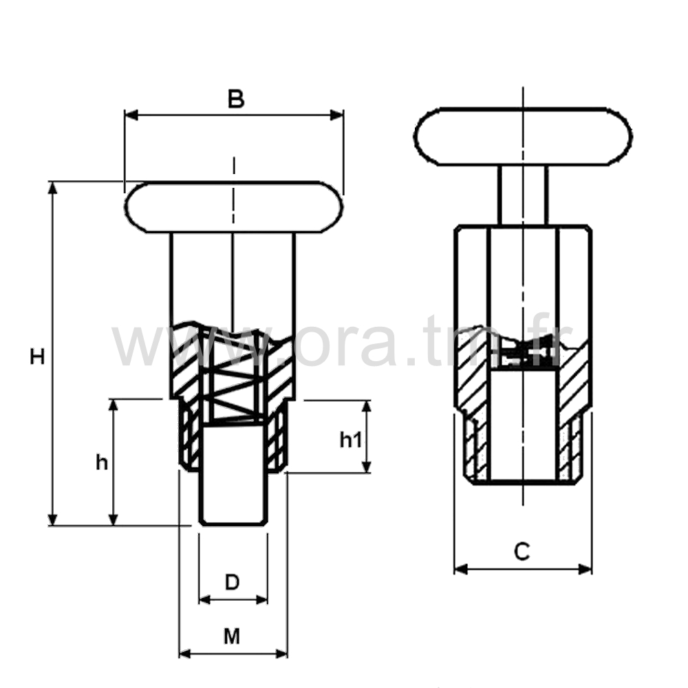 DXE -  - GOUPILLE ESCAMOTABLE