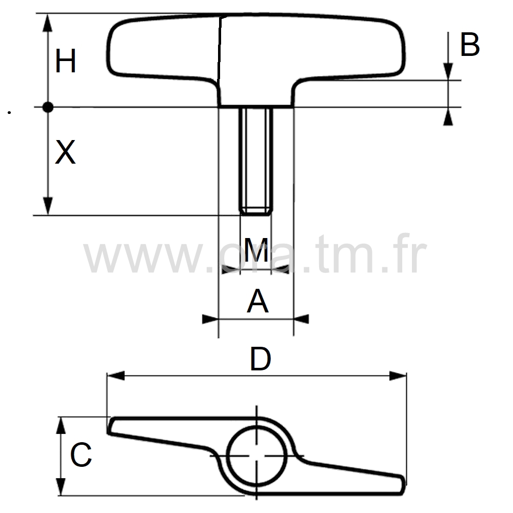 HELICO - POIGNEE DE SERRAGE - PRISE 2 BRANCHES