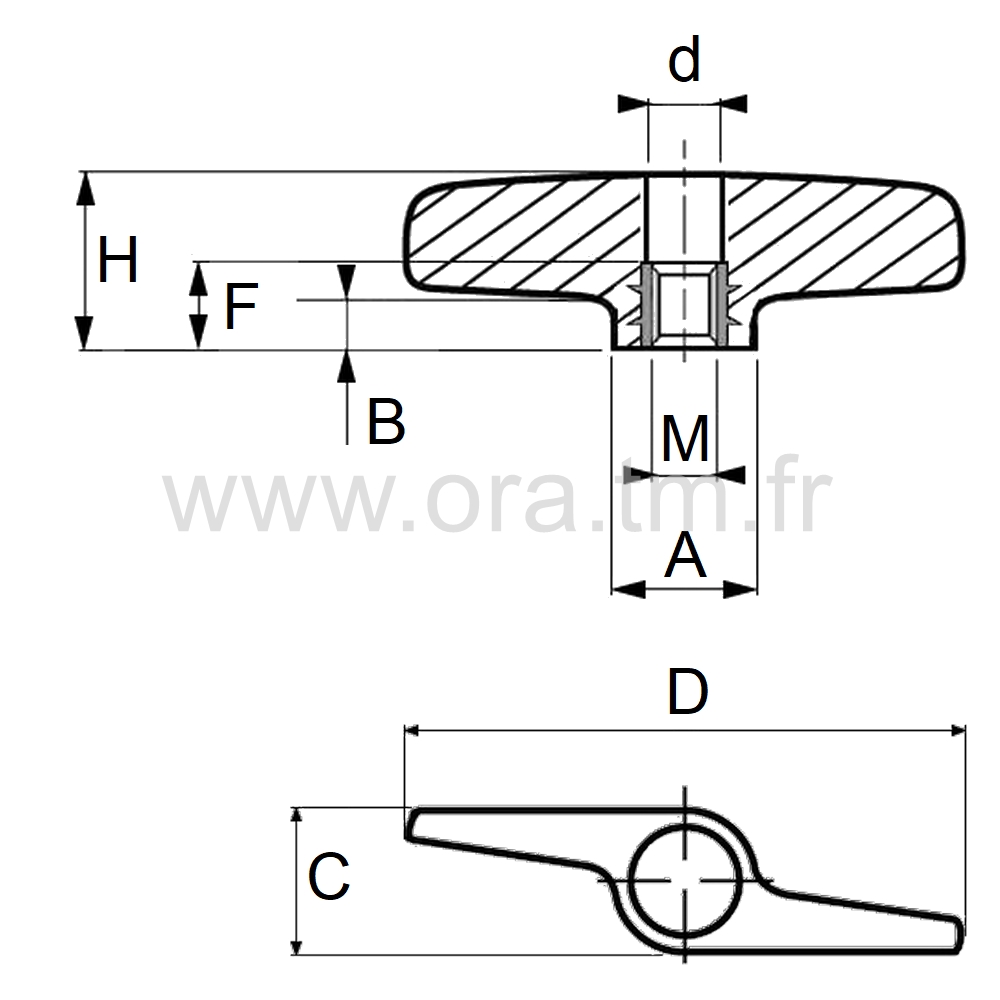 HELICOD - POIGNEE DE SERRAGE - PRISE 2 BRANCHES