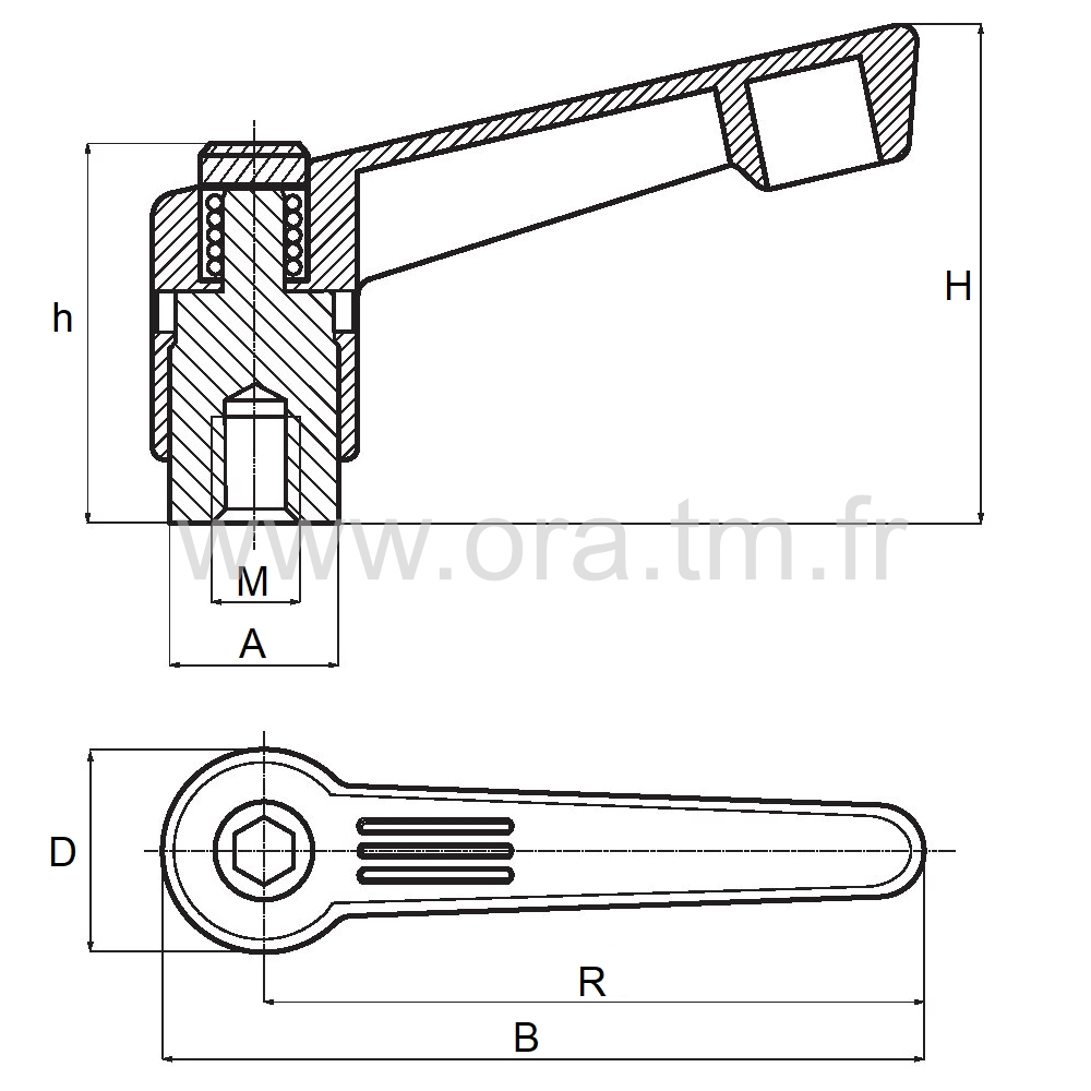 MDZB - MANETTE DEBRAYABLE - PRISE 1 BRANCHE