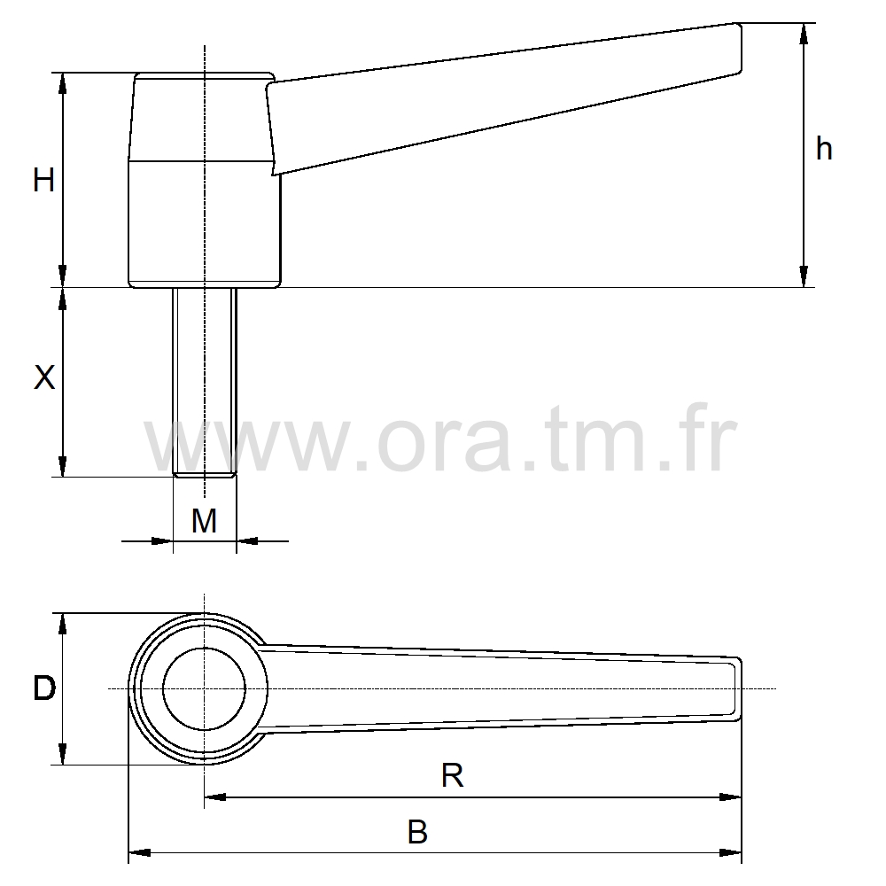 MSC - MANETTE DE SERRAGE - PRISE 1 BRANCHE