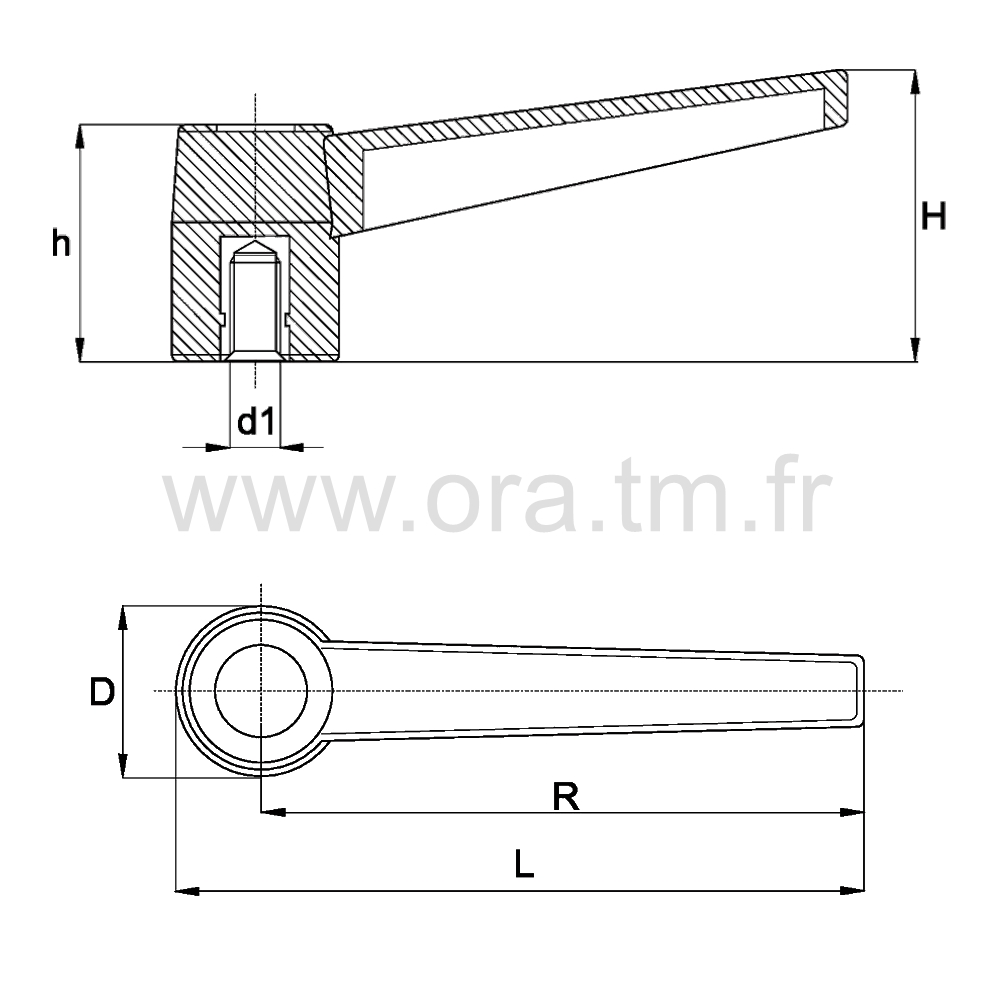 MSCB - MANETTE DE SERRAGE - PRISE 1 BRANCHE