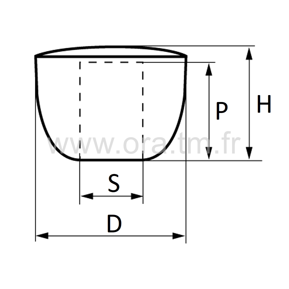 PATC - POIGNEE BOULE - CAPOT ACIER CHROME