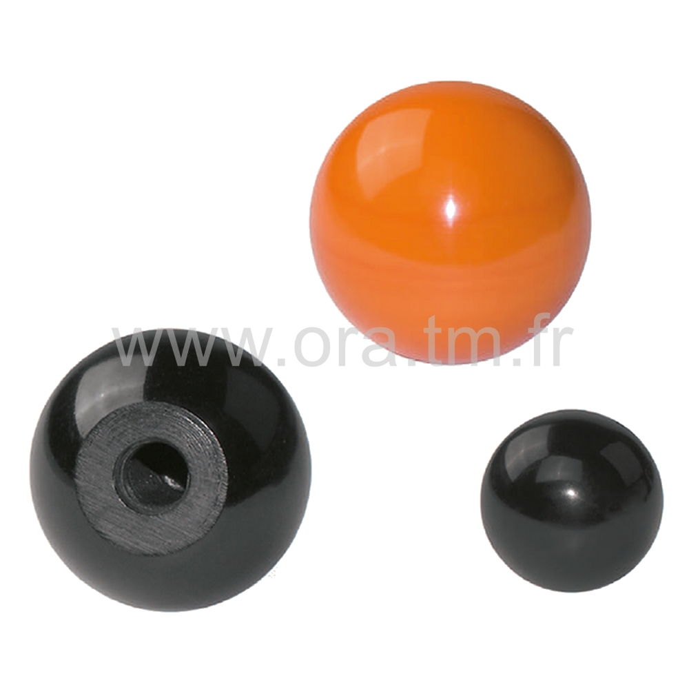 PBKE - POIGNEE BAKELITE - PRISE BOULE LISSE