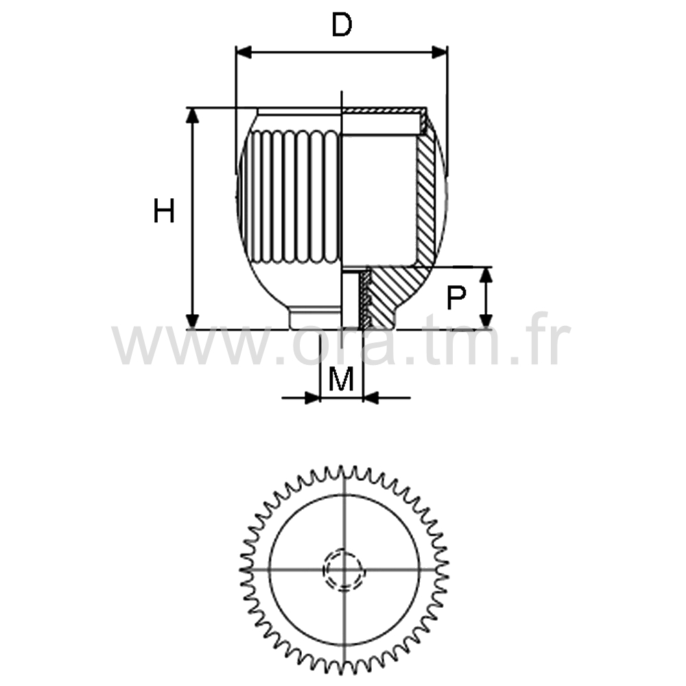 PSGD - POIGNEE DE SERRAGE - PRISE MOLETEE