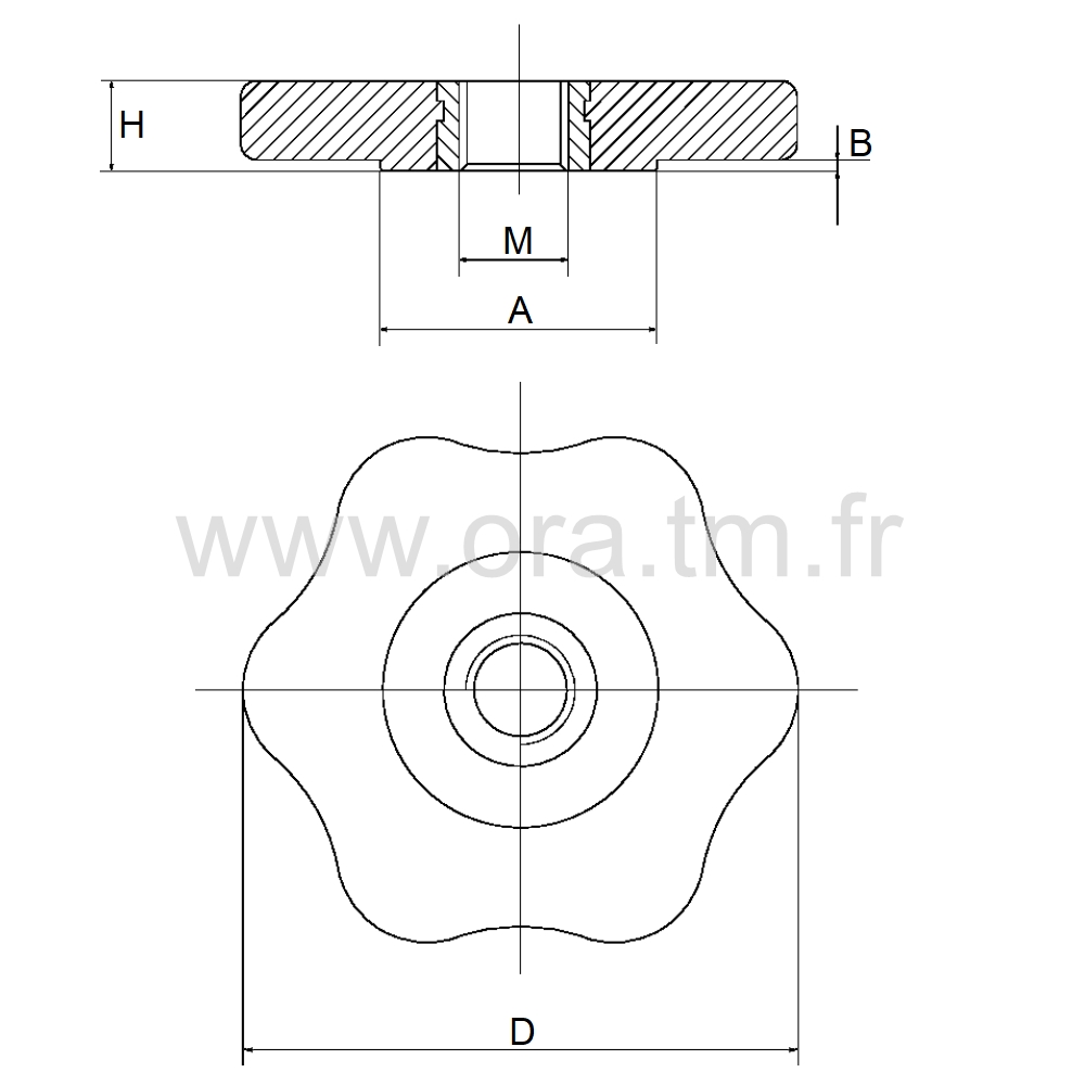 PSP - POIGNEE DE SERRAGE - PRISE 6 LOBES