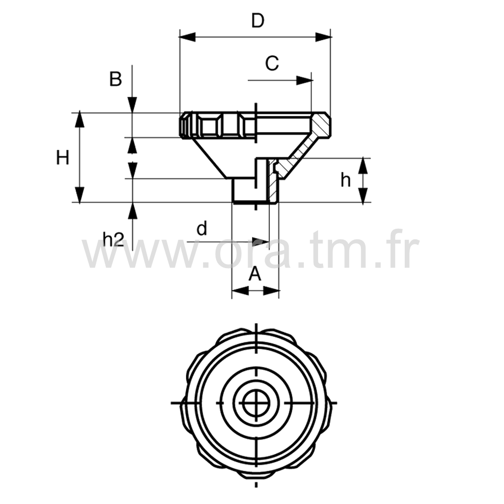 VL9KO - VOLANT BAKELITE - PRISE 9 LOBES