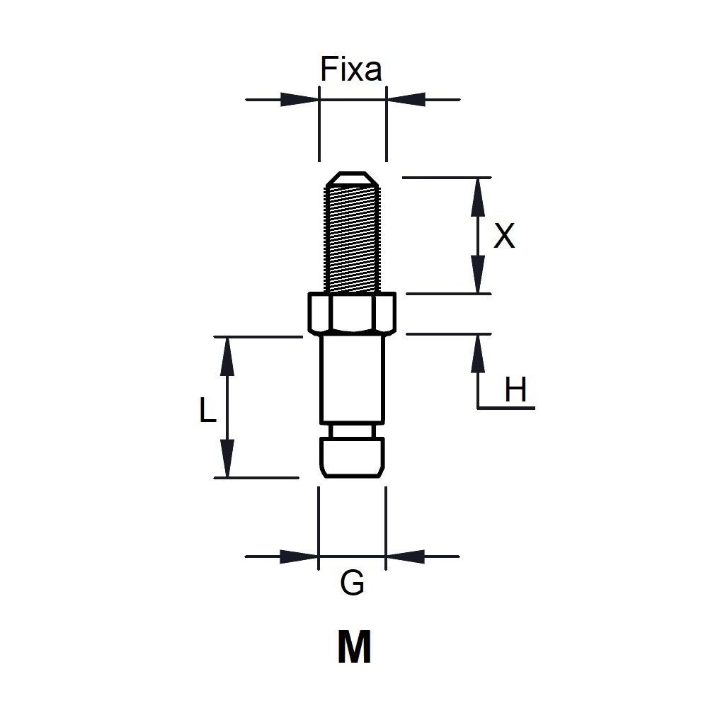 G1025 - PIVOT AXE FIXATION - ROULETTES ET PATINS