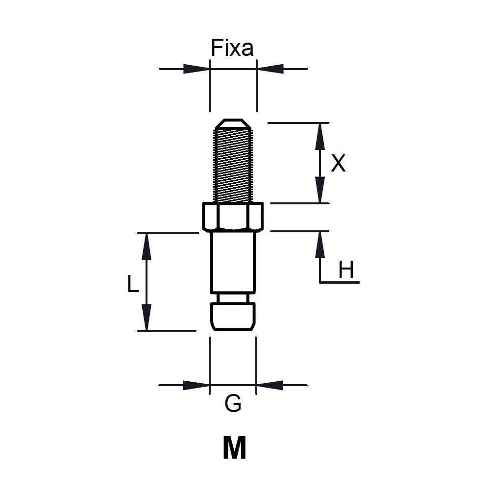 G1029 - PIVOT AXE FIXATION - ROULETTES ET PATINS