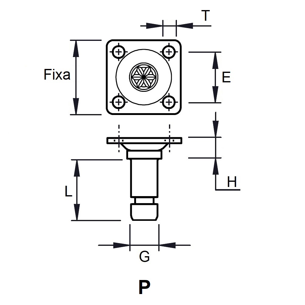 G1029 - PIVOT AXE FIXATION - ROULETTES ET PATINS