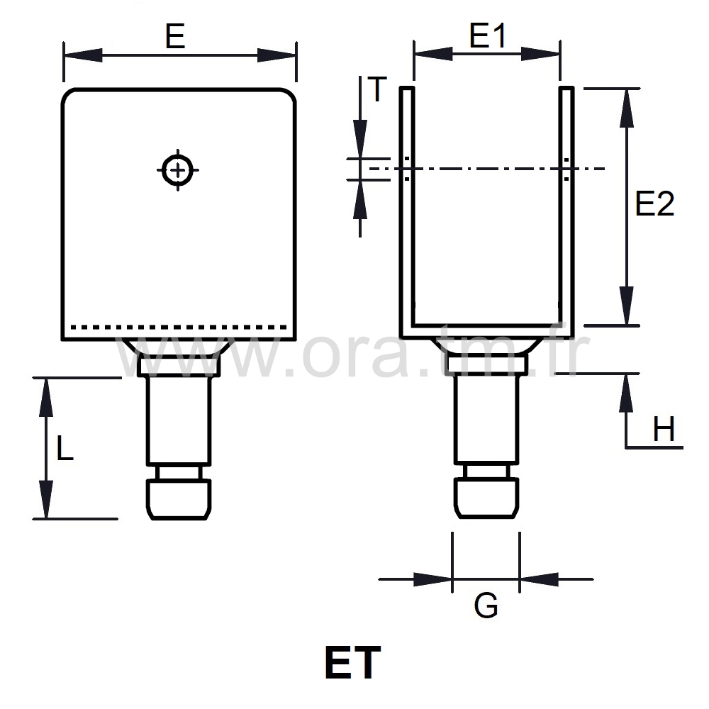 G6L20 - PIVOT AXE FIXATION - ROULETTES ET PATINS