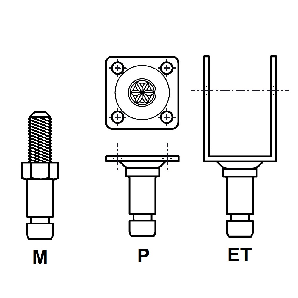 G6L20 - PIVOT AXE FIXATION - ROULETTES ET PATINS