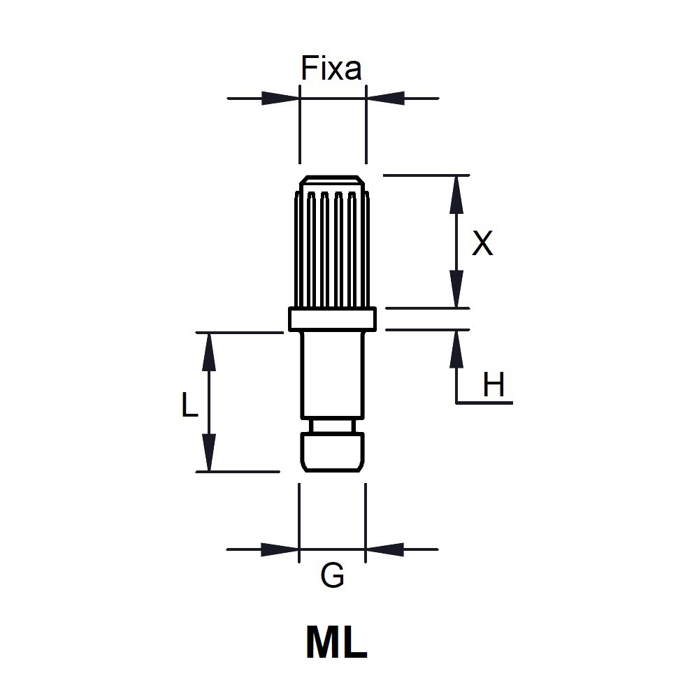 G823 - PIVOT AXE FIXATION - ROULETTES ET PATINS