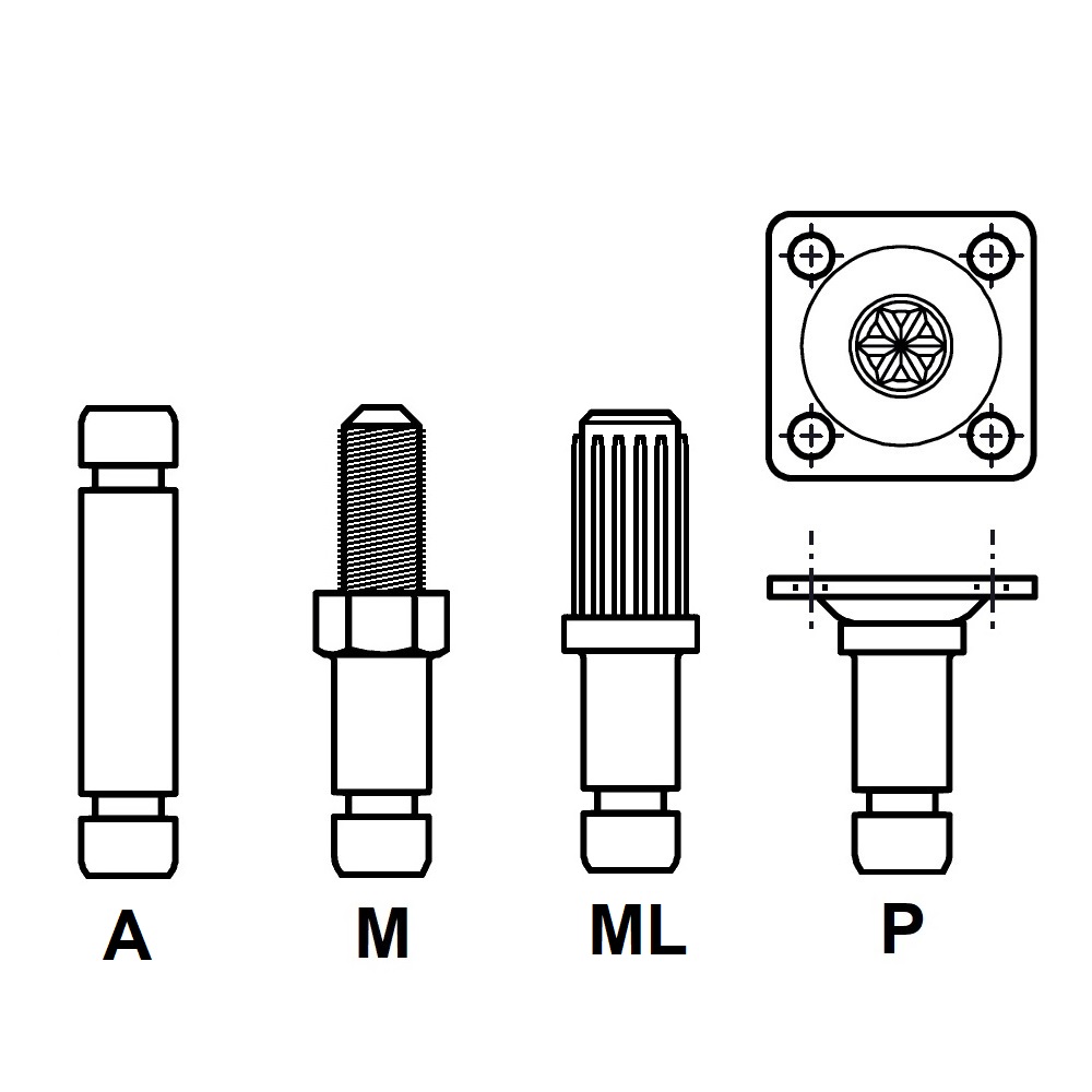 G823 - PIVOT AXE FIXATION - ROULETTES ET PATINS