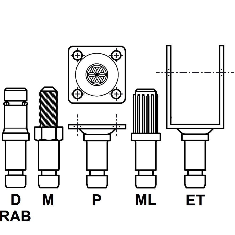 G830 - PIVOT AXE FIXATION - ROULETTES ET PATINS