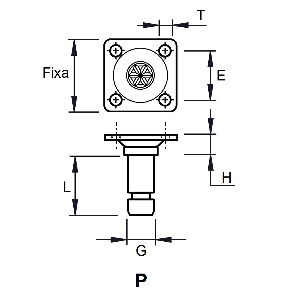 G8L30 - PIVOT AXE FIXATION - ROULETTES ET PATINS