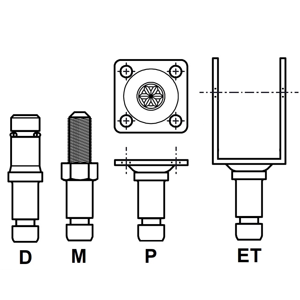 G8L30 - PIVOT AXE FIXATION - ROULETTES ET PATINS