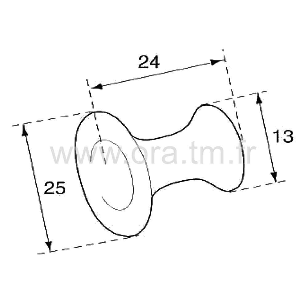 F0070 - BOUTON CYLINDRIQUE - DESSUS CONCAVE