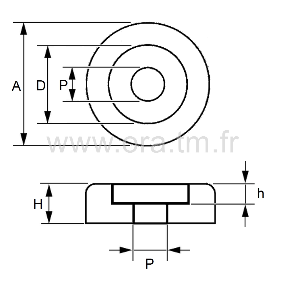 R15 - POIGNEE FIL - RONDELLES DECORATIVES