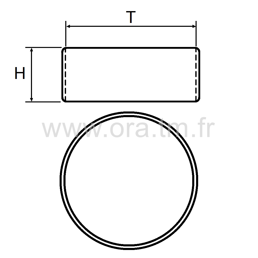 ACJ - ANNEAU CACHE JOINTURE - PRISE TUBE BOUT A BOUT