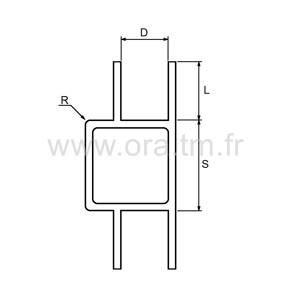 ALU20P - TUBE CARRE ALUMINIUM - 