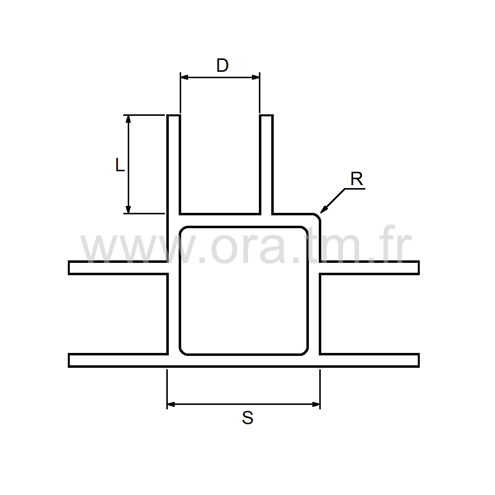 ALU20P - TUBE CARRE ALUMINIUM - 