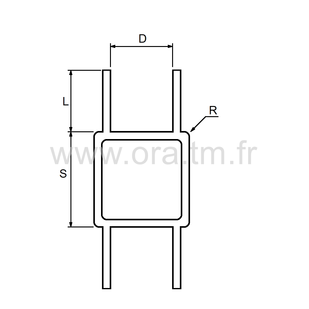 ALU25P - TUBE CARRE ALUMINIUM - 