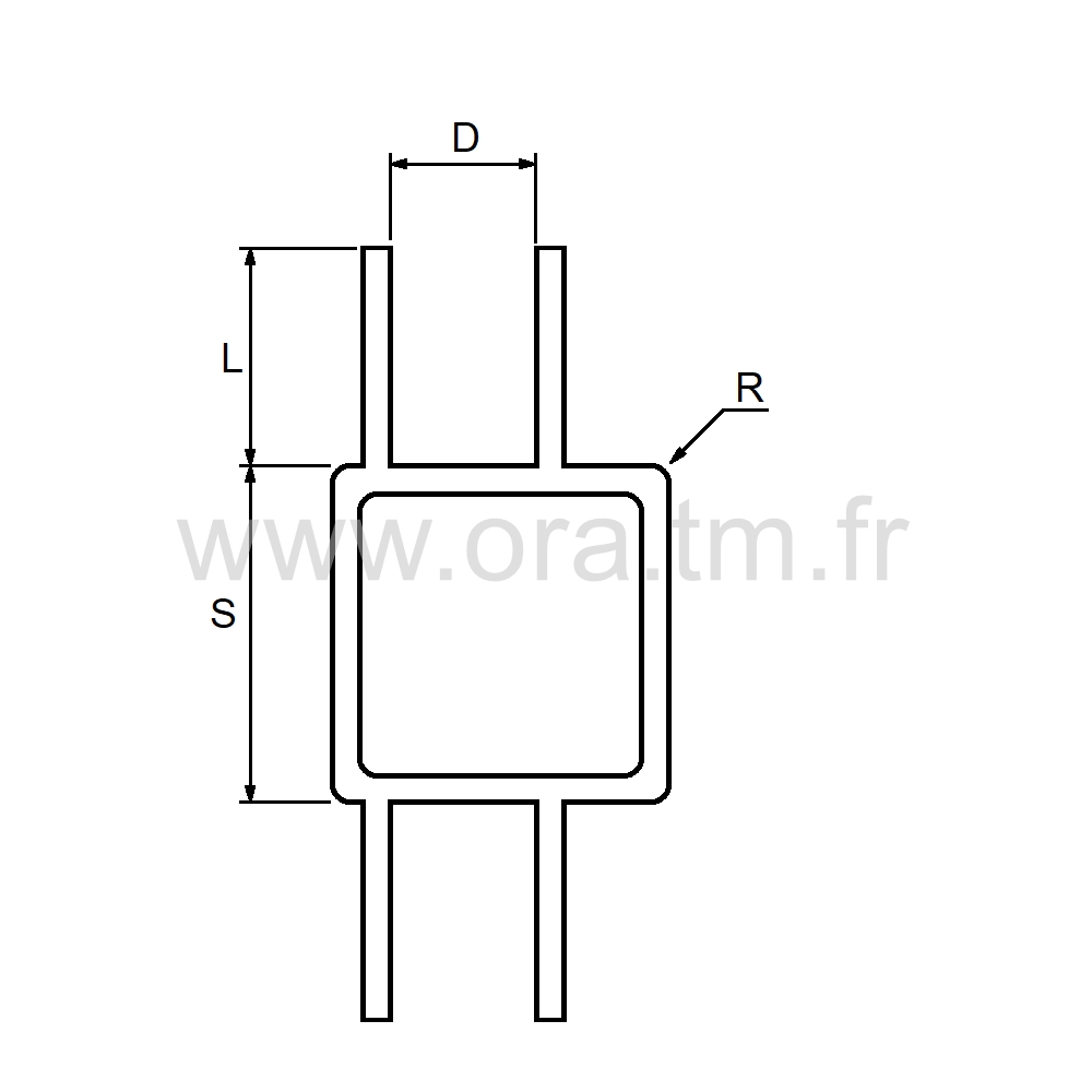 ALU25P - TUBE CARRE ALUMINIUM - 