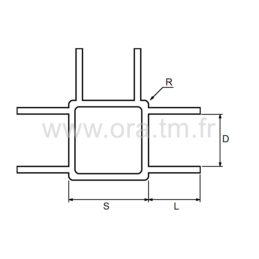 ALU25P - TUBE CARRE ALUMINIUM - 