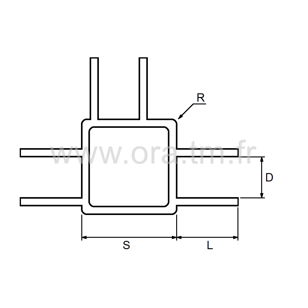 ALU25P - TUBE CARRE ALUMINIUM - 