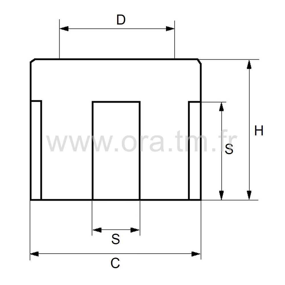 CSOR - CACHE SOUDURE PIETEMENT - TUBE RECTANGULAIRE