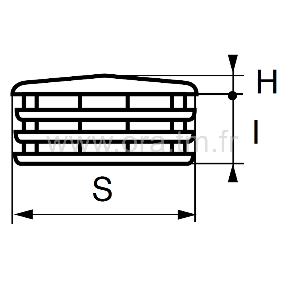 CTC - COUVRE TUBE A AILETTES - CARRE