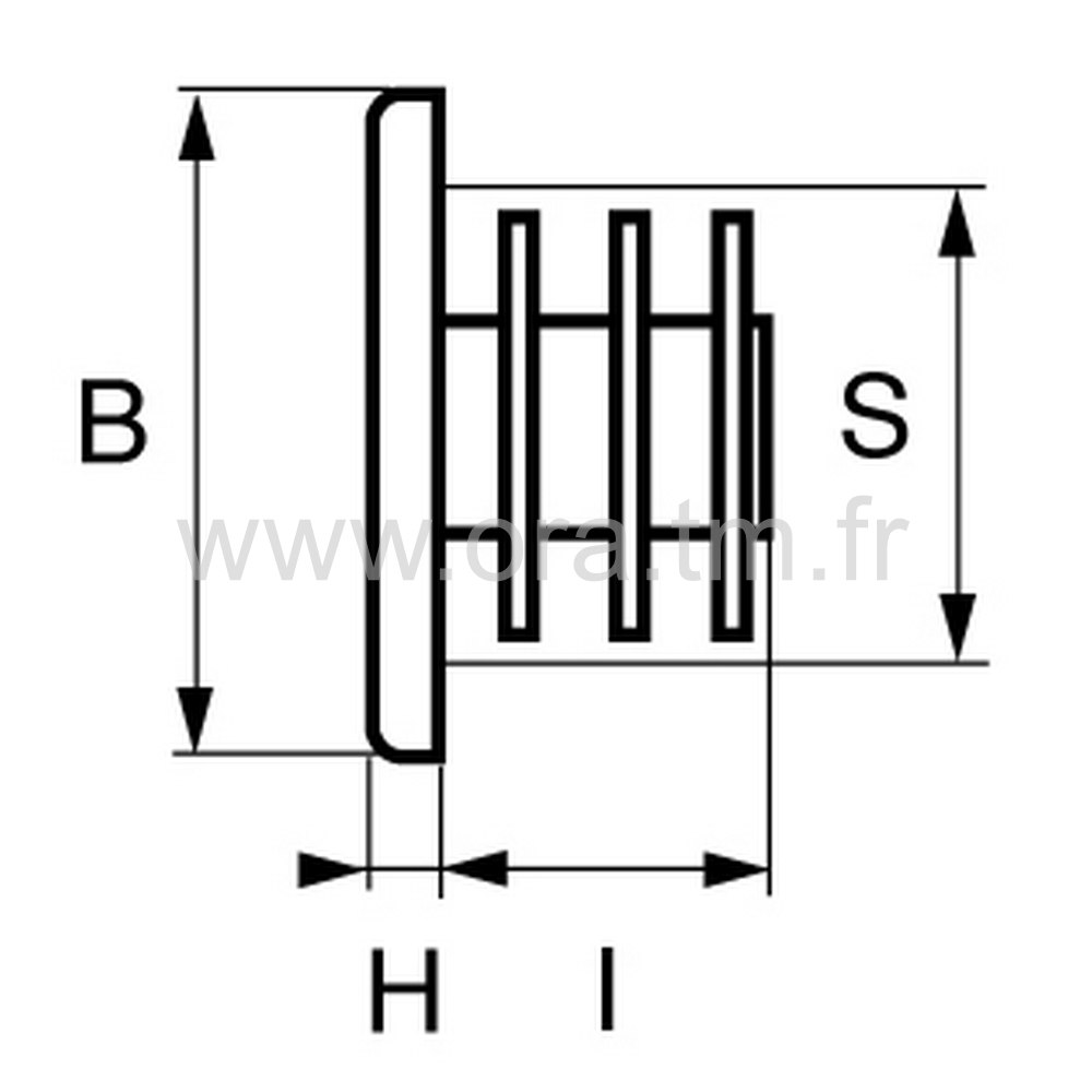 CTDAY - COUVRE TUBE A AILETTES - SECTION CYLINDRIQUE