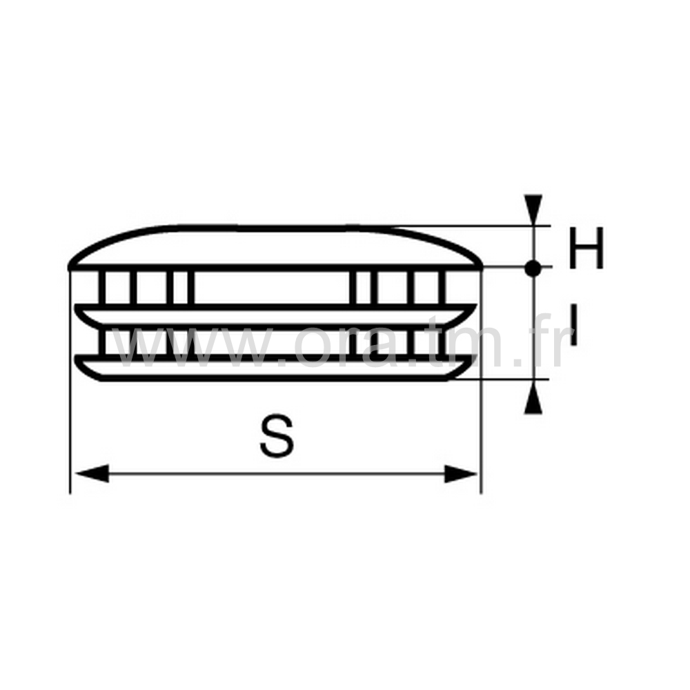 CTR - COUVRE TUBE A AILETTES - RECTANGULAIRE