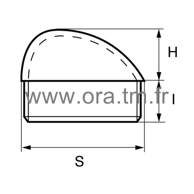 CTS - COUVRE TUBE ENJOLIVEUR - RECTANGULAIRE