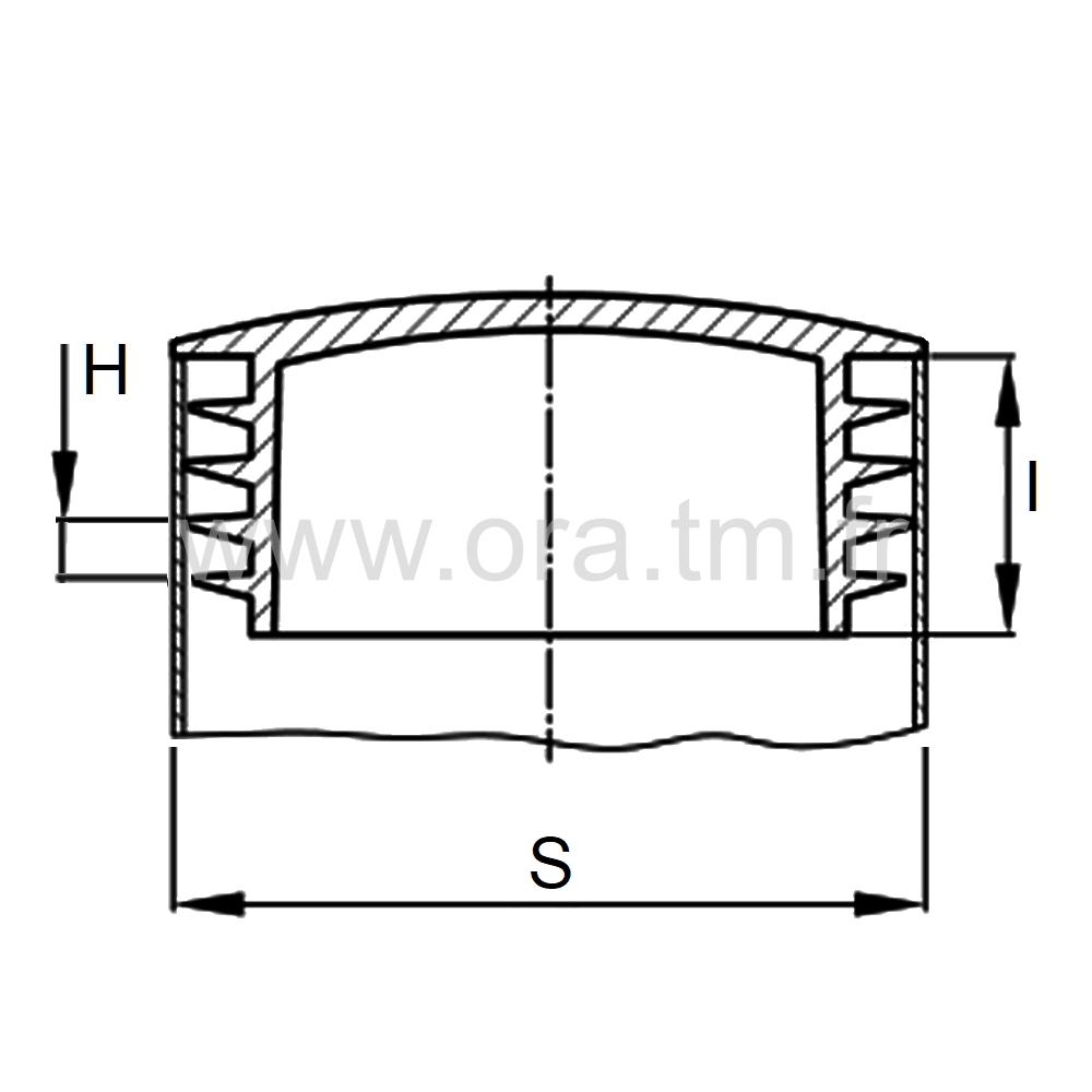 CTZ - COUVRE TUBE A AILETTES - CYLINDRIQUE