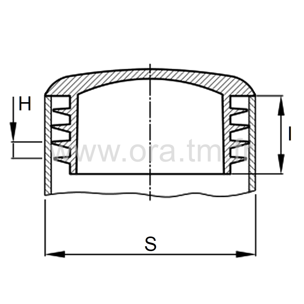 CTZB - COUVRE TUBE A AILETTES - CYLINDRIQUE