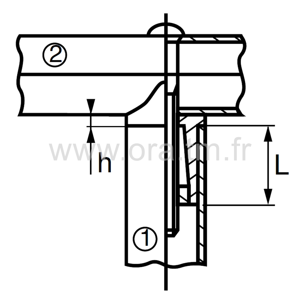 CXY - RACCORD FILETE EXPANSOR - TUBE CYLINDRIQUE