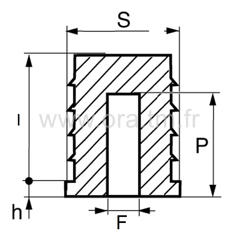 DSCAR - INSERTION PORTE ROULETTE - ATTACHE TUBE RECTANGLE