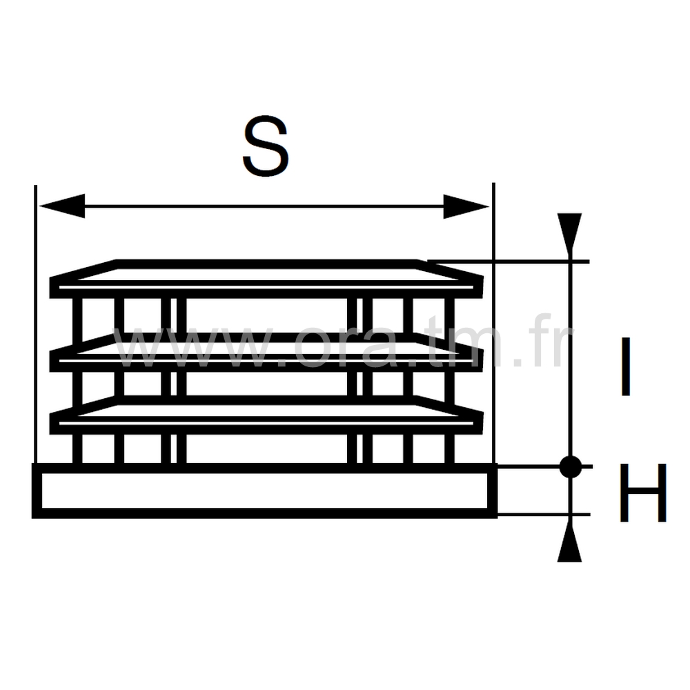 EAED - EMBOUT A AILETTES - TUBE ELLIPTIQUE