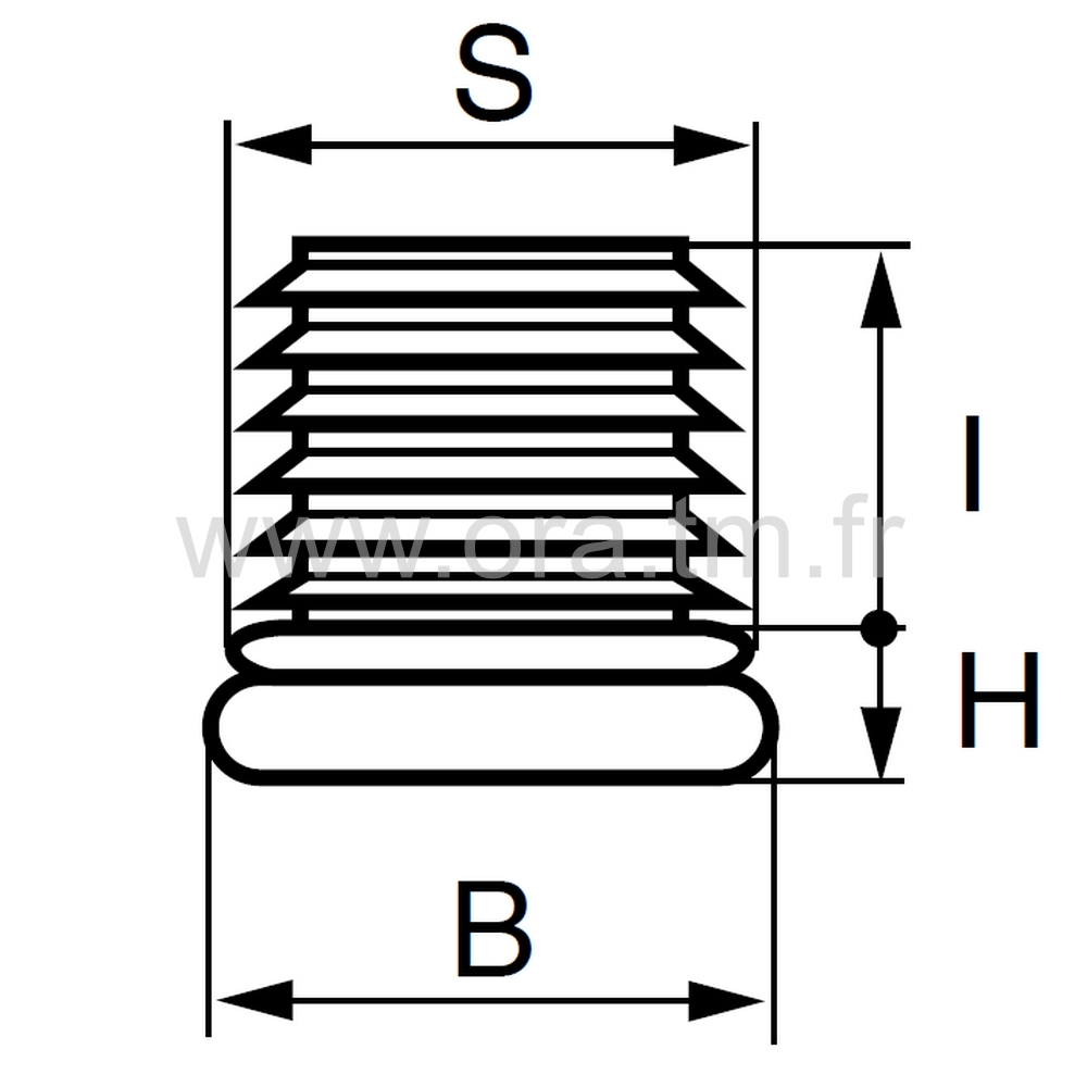 EAM - EMBOUT A AILETTES - TUBE CYLINDRIQUE