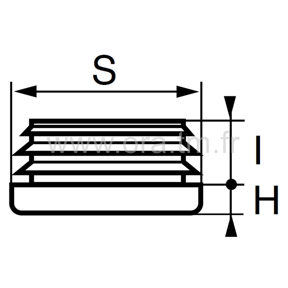 EAY2 - EMBOUT A AILETTES - TUBE CYLINDRIQUE