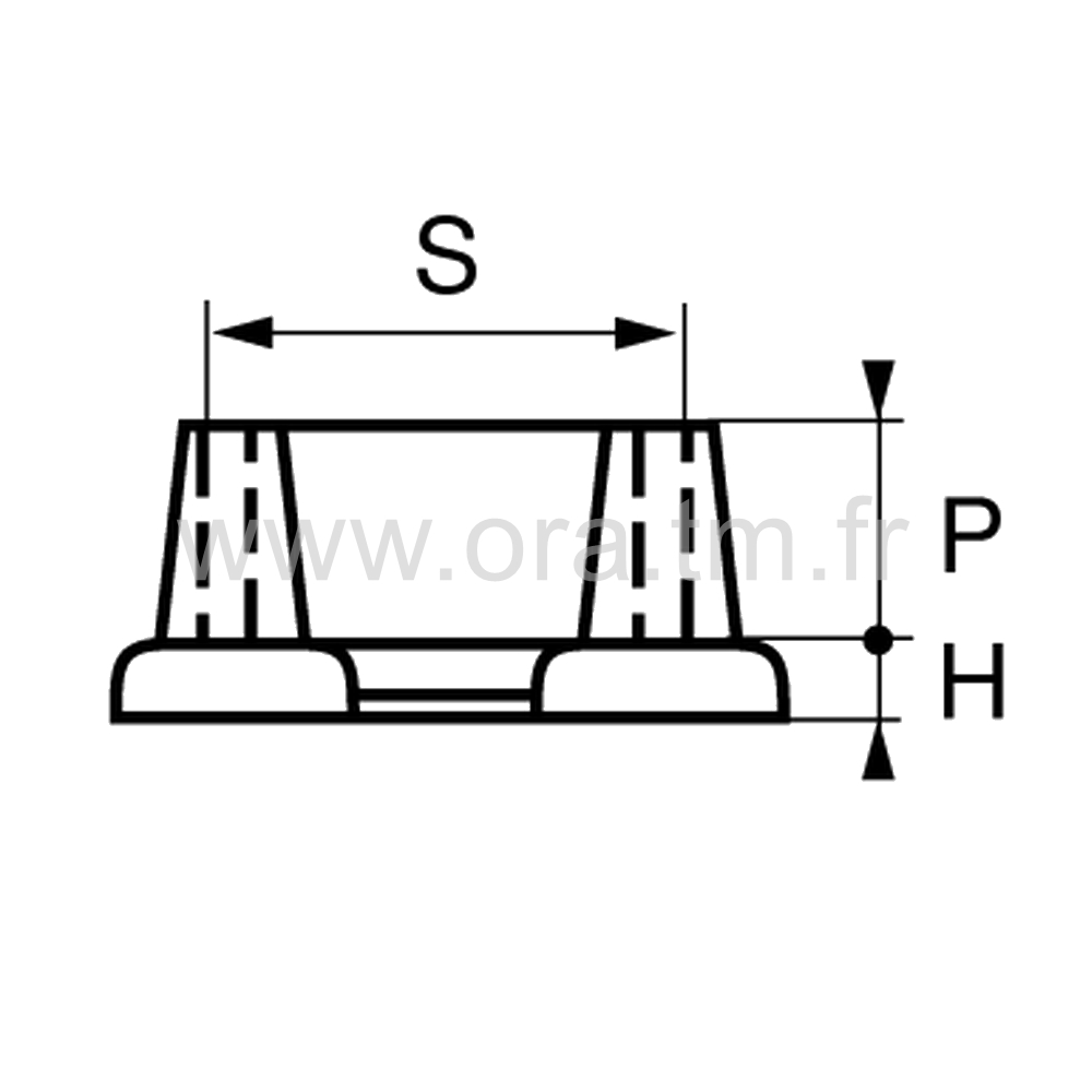 ECAU - EMBOUT ENVELOPPANT - SECTION FER CORNIERE