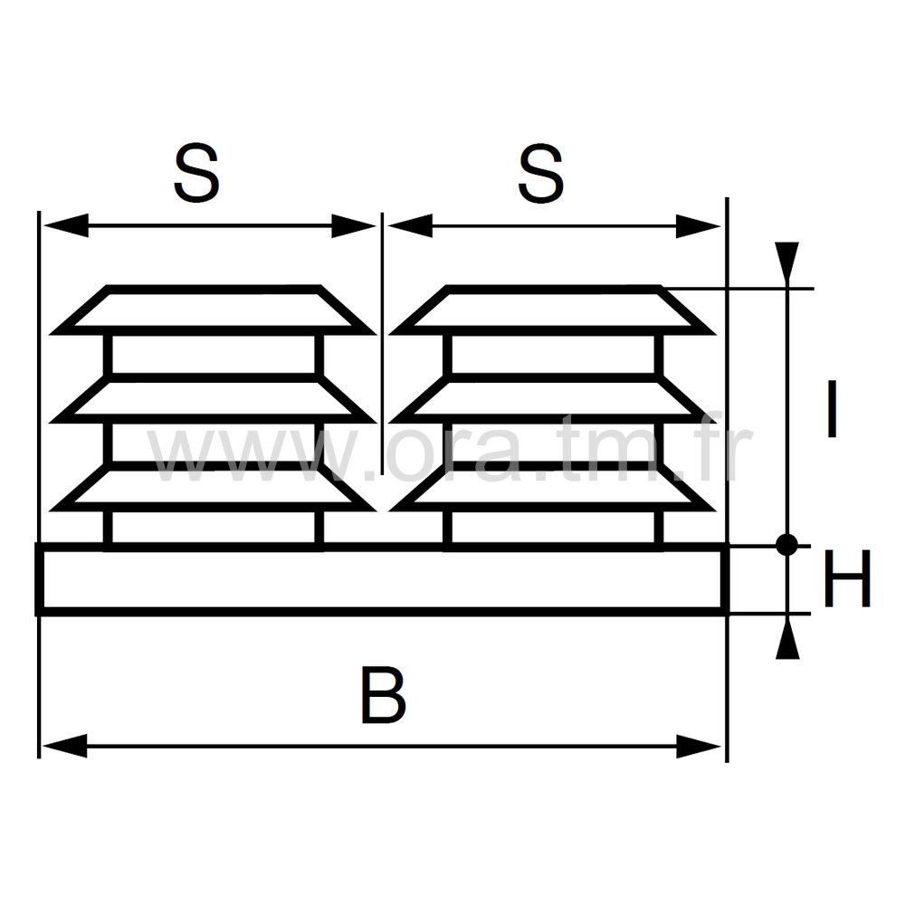 EDD - EMBOUT A AILETTES - TUBE CYLINDRIQUE