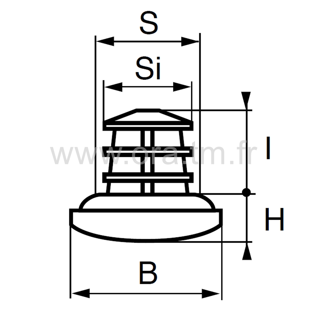 EDYA - EMBOUT ROND A EMBASE - TUBE CYLINDRIQUE