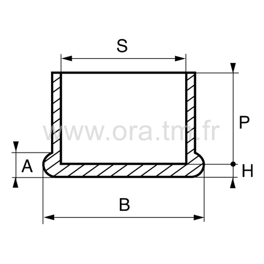 EEG - EMBOUT ENVELOPPANT - TUBE CYLINDRIQUE